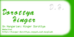 dorottya hinger business card